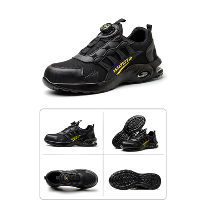 Chaussures de Sécurité à Embout d'Acier et à Lacets Automatiques